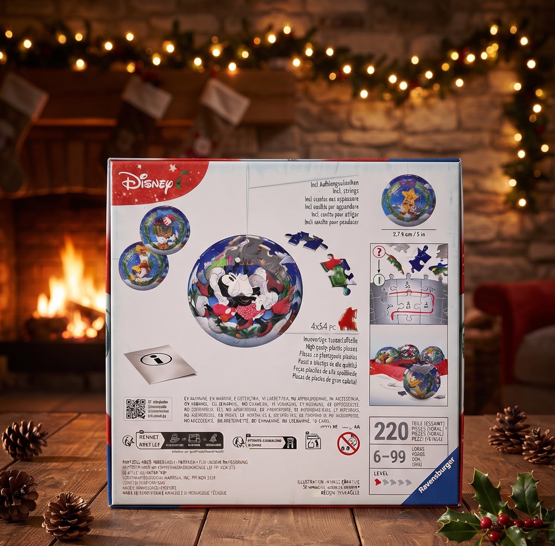 Set di palline puzzle 3D, decorazioni natalizie Disney - immagine 2